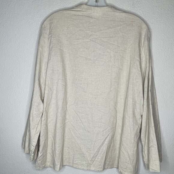 Vintage White Stag Linen Blend Pantsuit - Picture 10 of 15